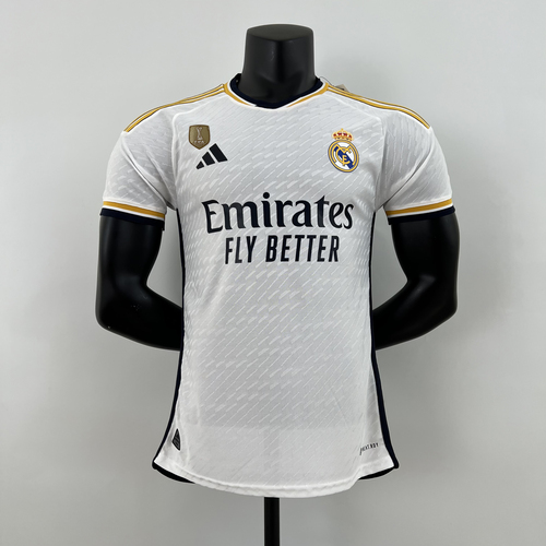 Jogador Real Madrid Home 2023/24 + Patch Campeão Mundial Loja Olé